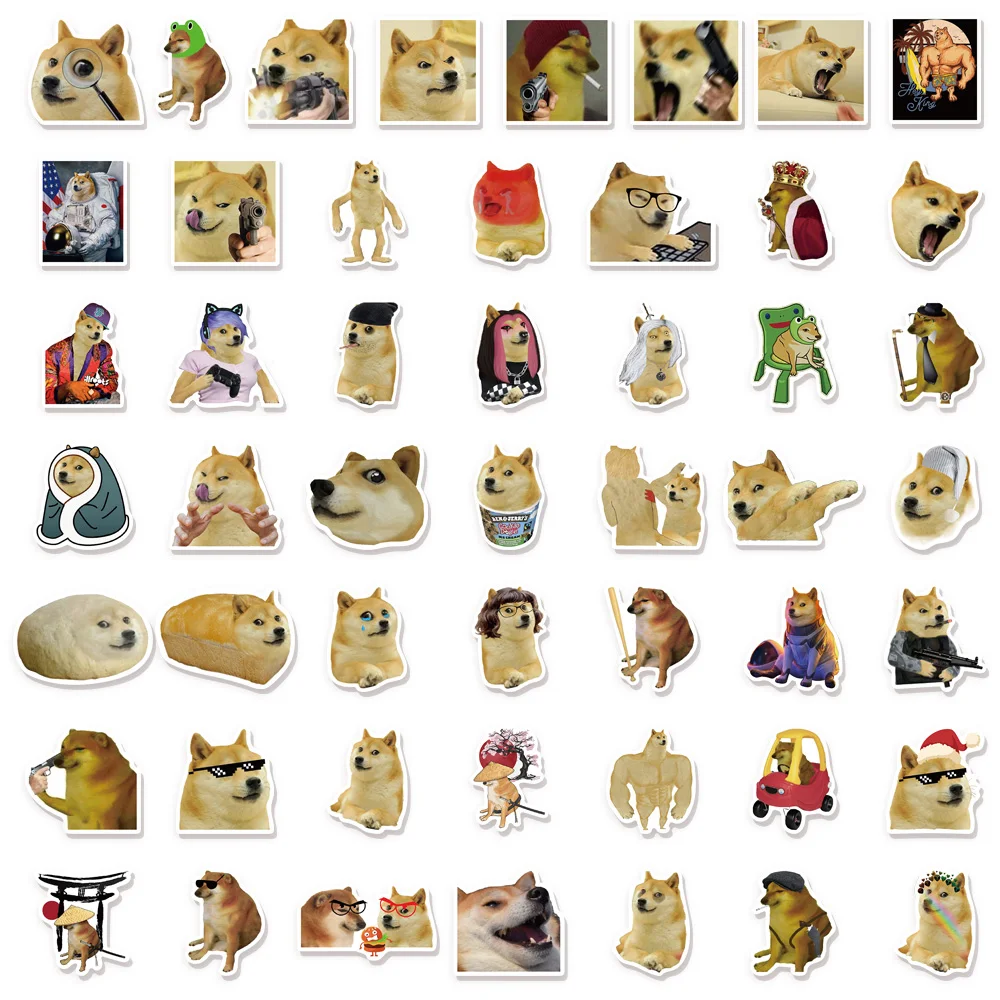 50 STKS Creatieve Zorgen Hond Fun Hond Serie Stickers DIY Bagage Skateboarden Laptop Waterdichte Stickers