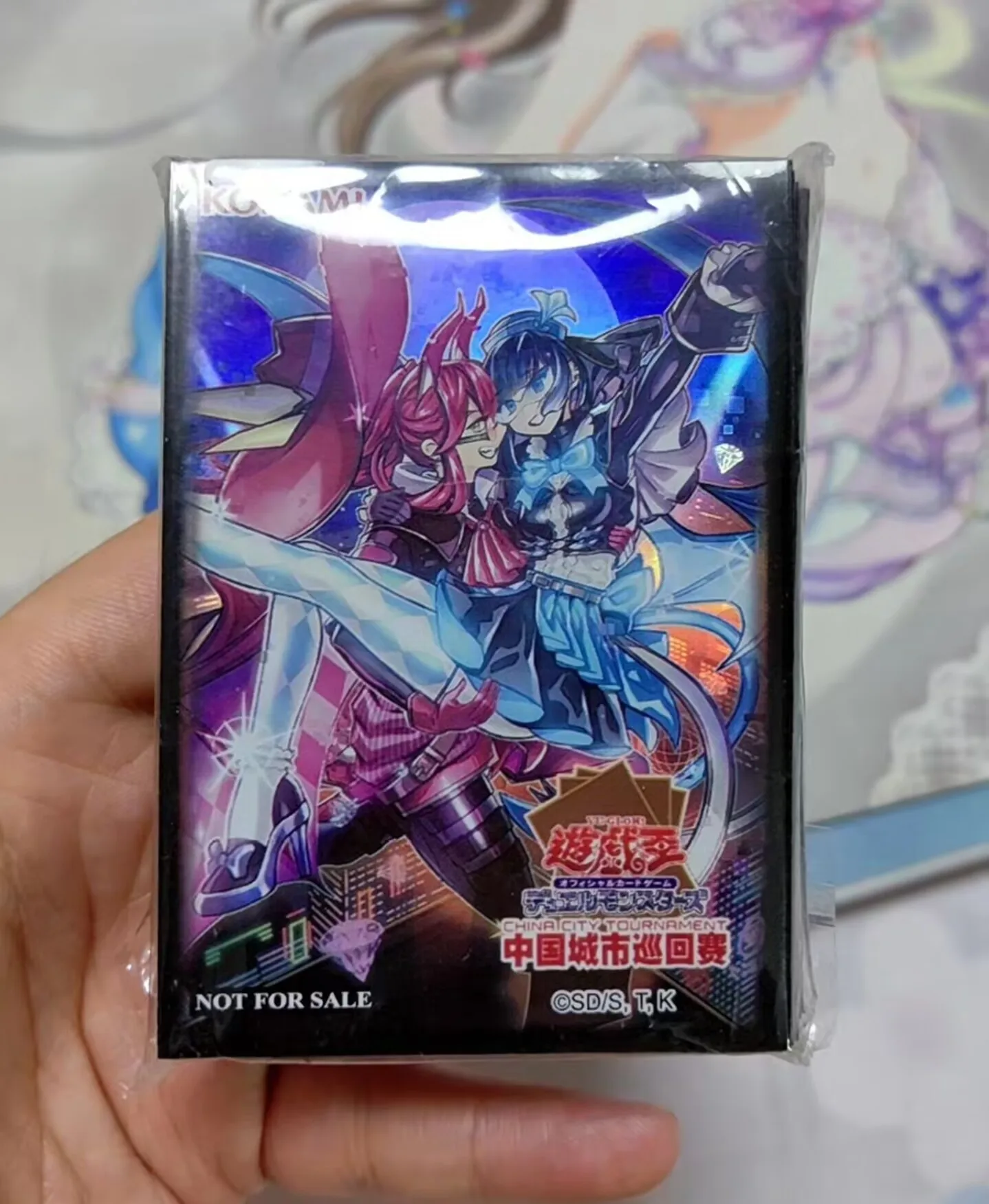 

70Pcs Yugioh KONAMI Duel Monsters Evil Twins Chinese Limited Official Collection Sealed Duelist Card Protector Sleeves