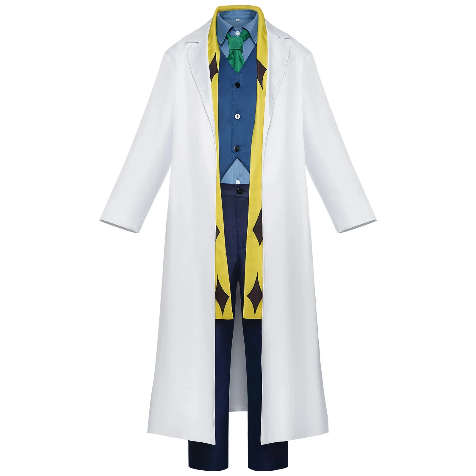 Mashle: Magic and Muscles Ryoh Grantz Cosplay Costume White Trench Long Coat Uniform Suit Men Halloween Party ﻿Carnival Outfits