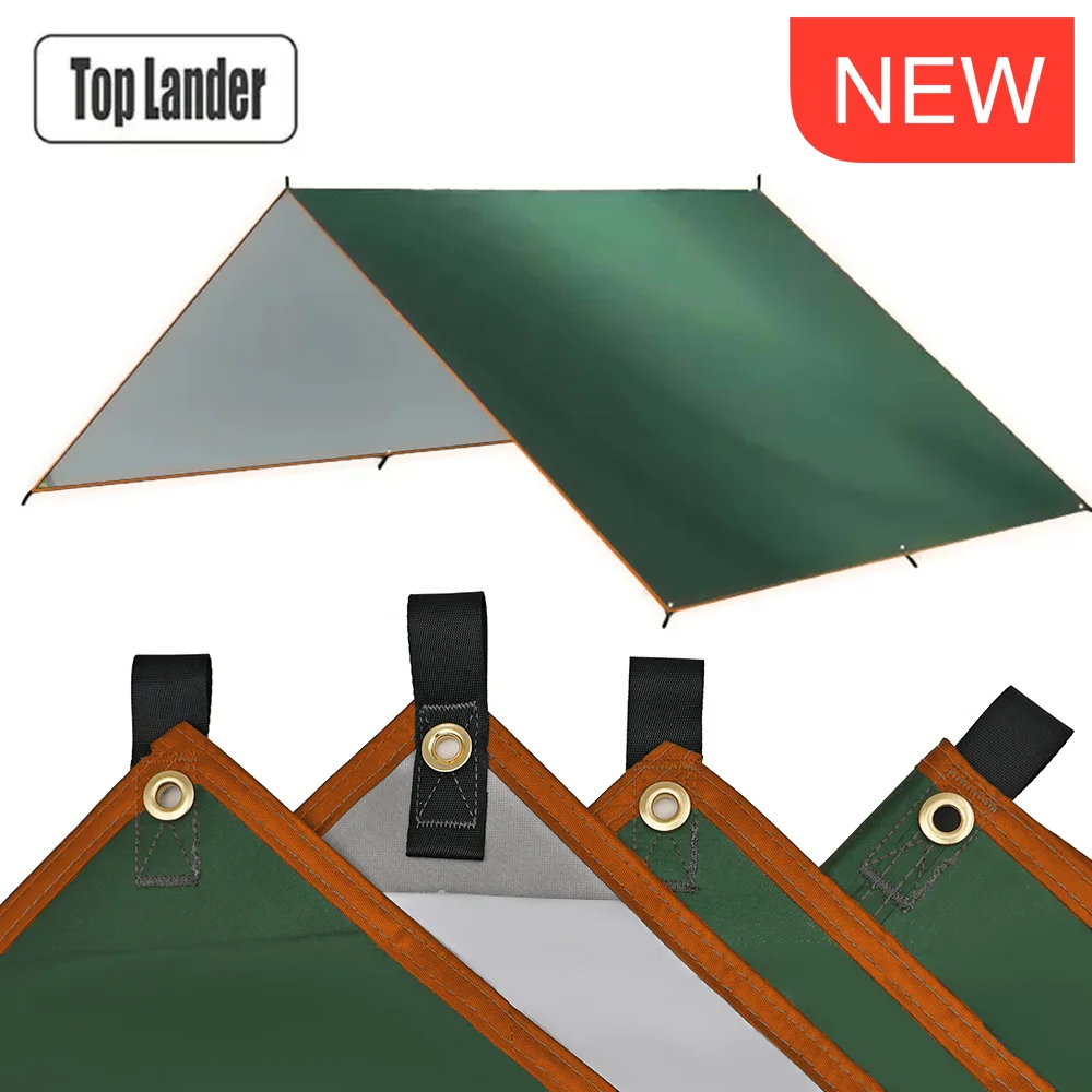 Camping Tarp Waterdichte Tent Toeristische Luifel Schaduw Tuin Luifel Strand Zonnescherm Buiten Ultralight Zon Onderdak Wandelen Backpacken