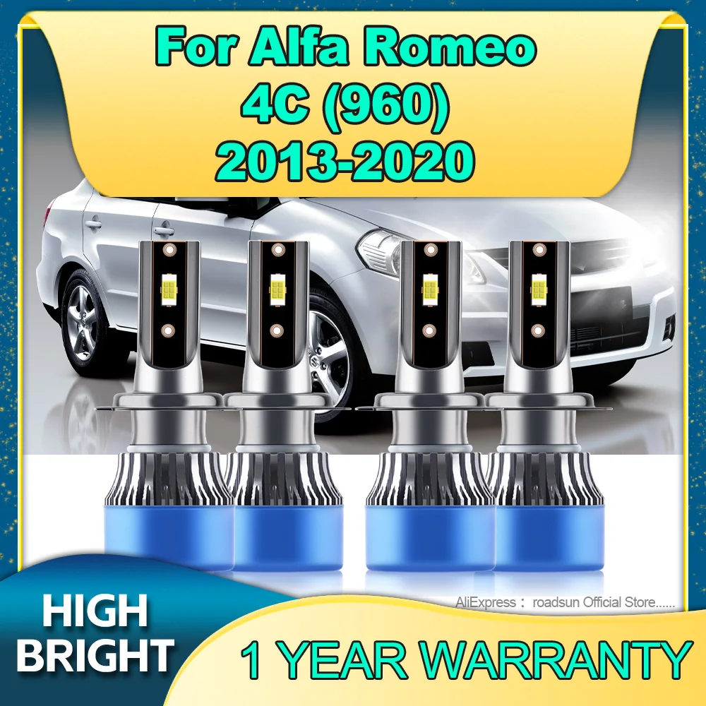 

2/4Pcs 6000K H7 Led Lamp CSP Car Headlight with Fan High Bright For Alfa Romeo 4C 960 2013 2014 2015 2016 2017 2018 2019 2020