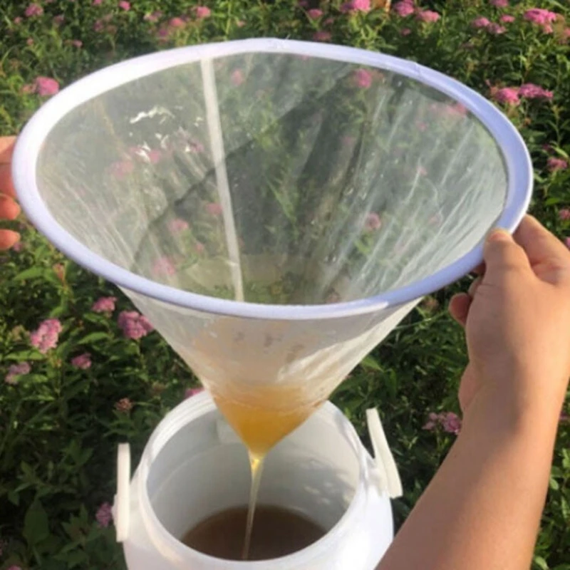 Bee Honey Filter Precision Screener Strainer Funnel-shaped Nylon Impurities Filtration Net Beekeeping  Special Tools 1PCS