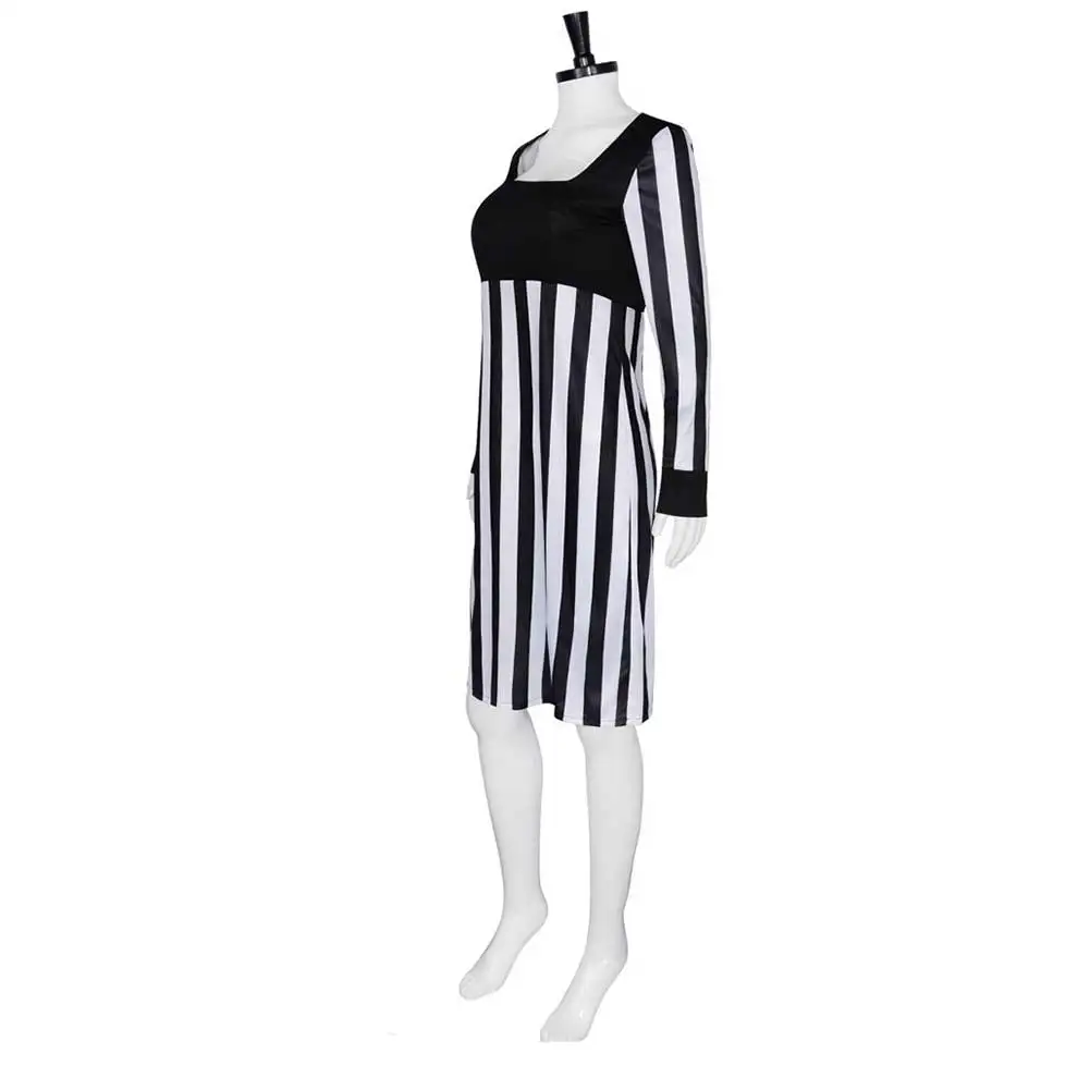 Tina Carlyle Cosplay Stripe Dress Costume Movie The Mask travestimento abiti da donna Adult Female Girls Halloween Carnival Party Suit