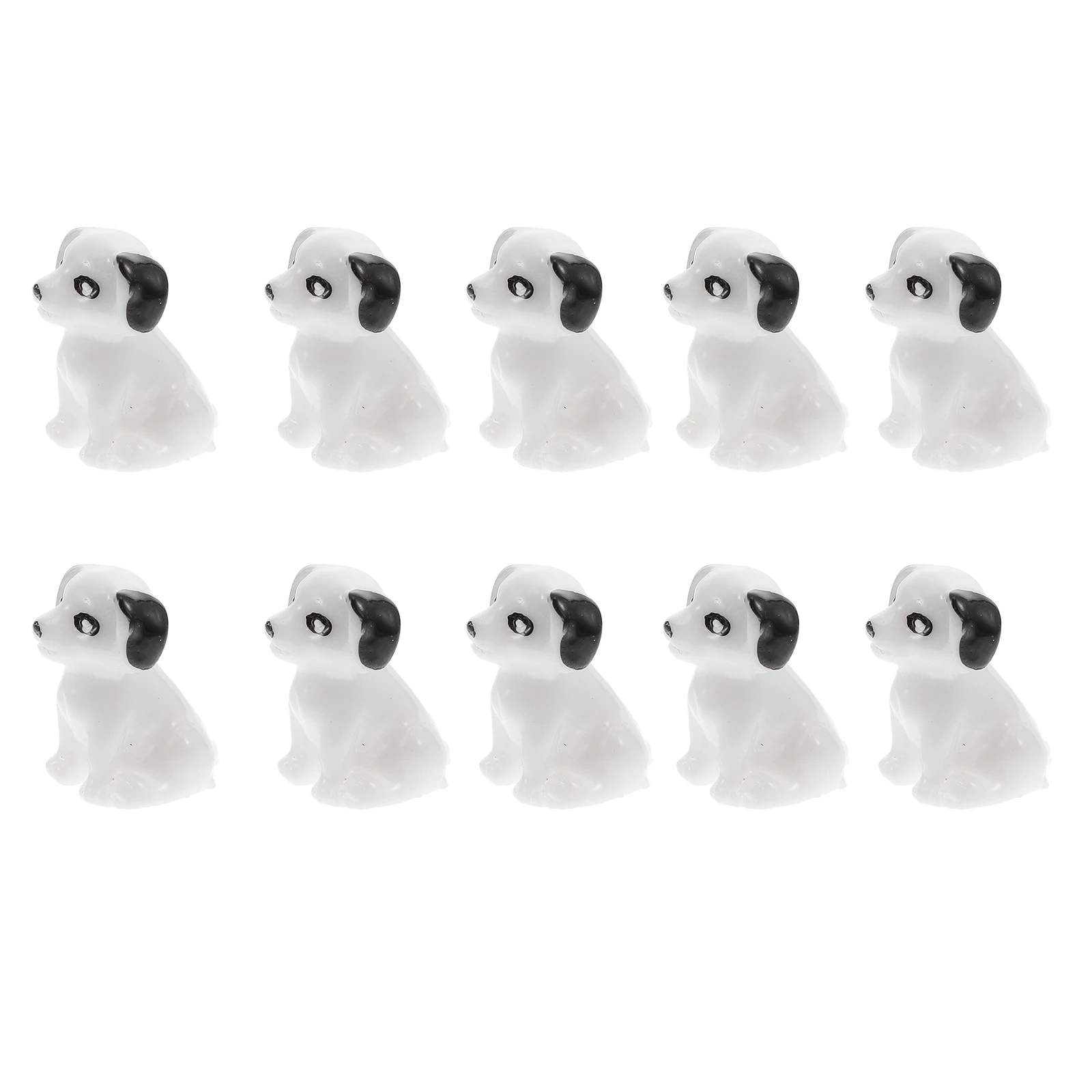 

10 Pcs Resin Puppy Figurines Dog naments Durable Non Deform Crafts Mini Mini Dog Figurines Garden Decoration Statues