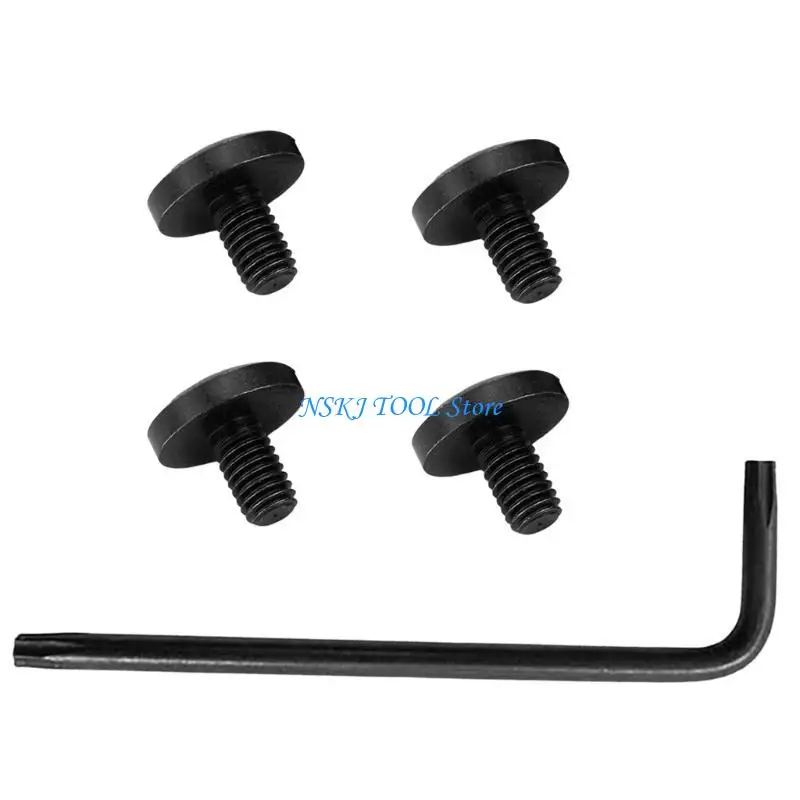 L8RC 4Pcs Stainless Steel Slotted Handle Grip Screws For 92fs m9 Grip Model Repair Tool Parts for Enthusiasts