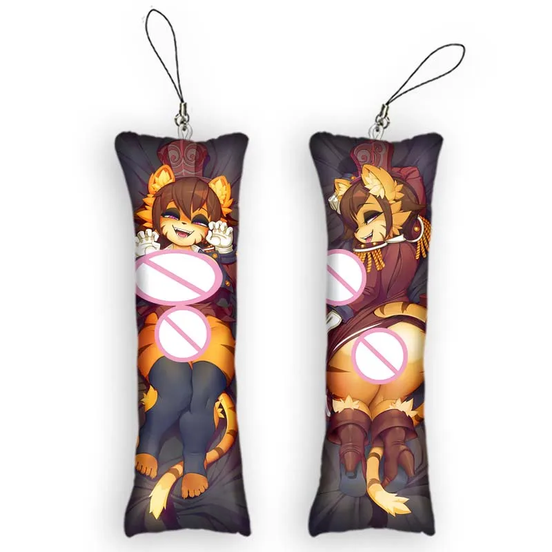 Mini Dakimakura Pendant Sammy Anime Keychain Double-Sided Print Hanging Ornament Small Pillow Key Chain Otaku Birthday Gifts