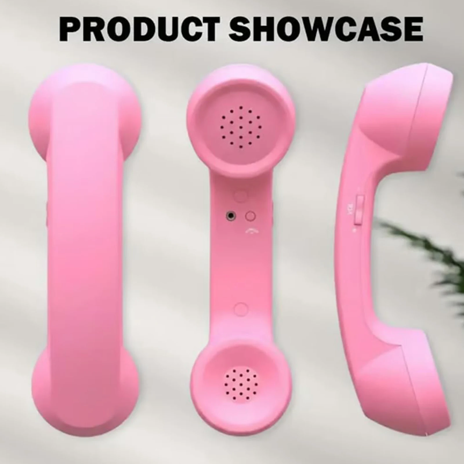Bluetooth-compatible Retro Phone Handset Wireless Telephone Receiver with Comfortable Call Compatible with Various Mobile Phones