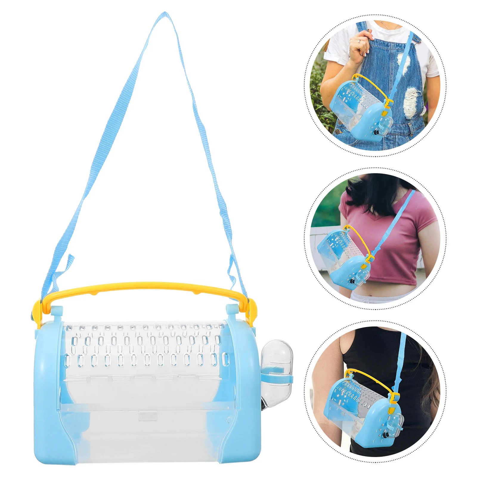 

Hamster Cage Rabbit Pig Rat Trap Guinea Carrier Pet Outdoor Pets Travel Handheld