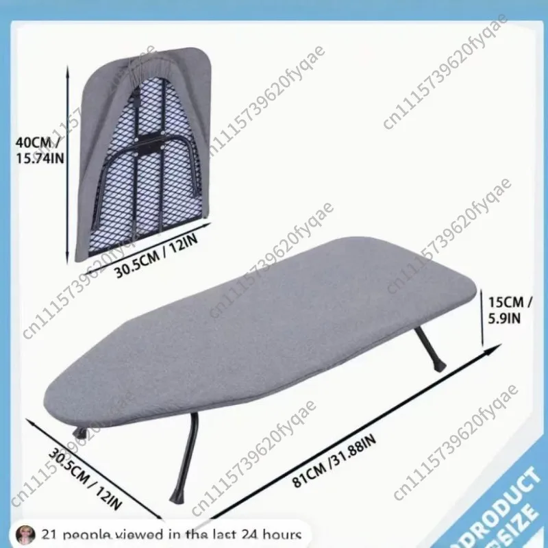 Desktop folding ironing board Household telescopic ironing board Folding storage Stable thick ironing board