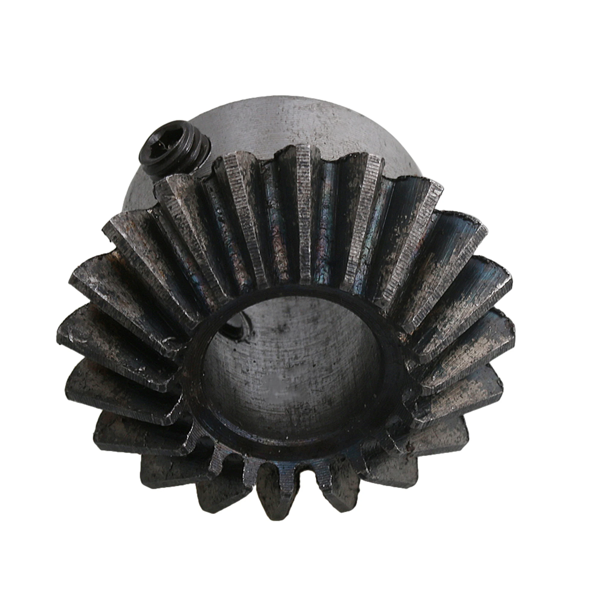 

CNBTR 2pcs 1.5 Module 20T Tapered Bevel Gear Wheel, 12mm Steel Bevel Gear with Top Screws for Transmission Equipment