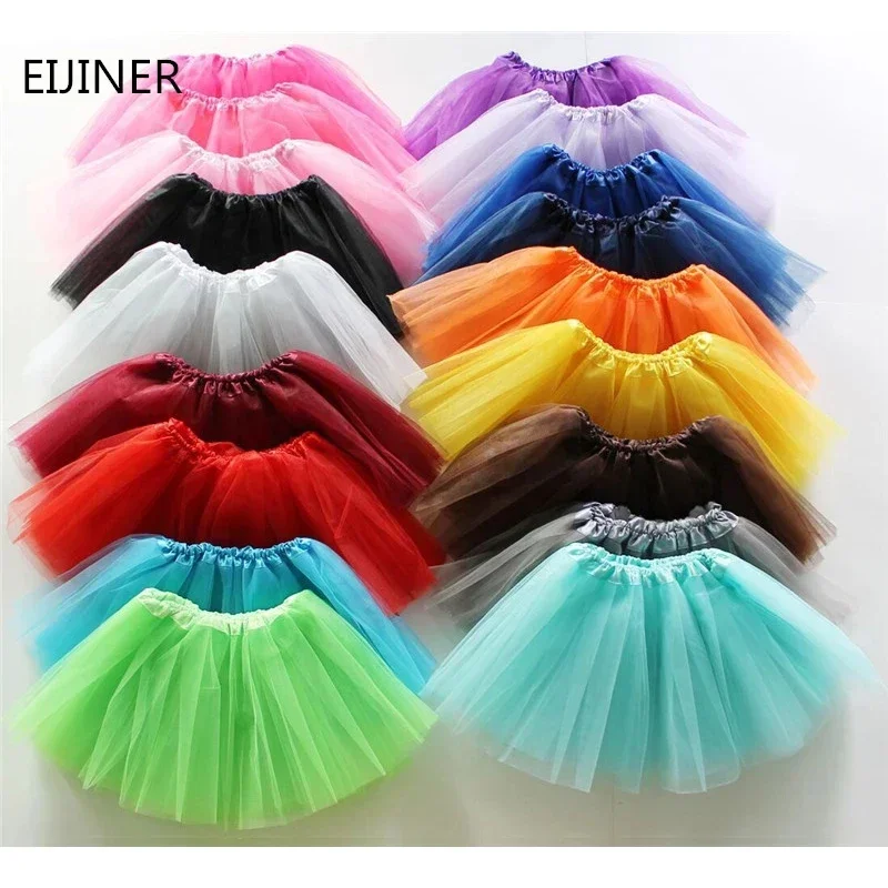 

2024 New Baby Girl Clothes Pink Tutu Skirt Kids Princess Girls Skirt Ball Gown Pettiskirts Birthday Party Kawaii Mesh Skirts