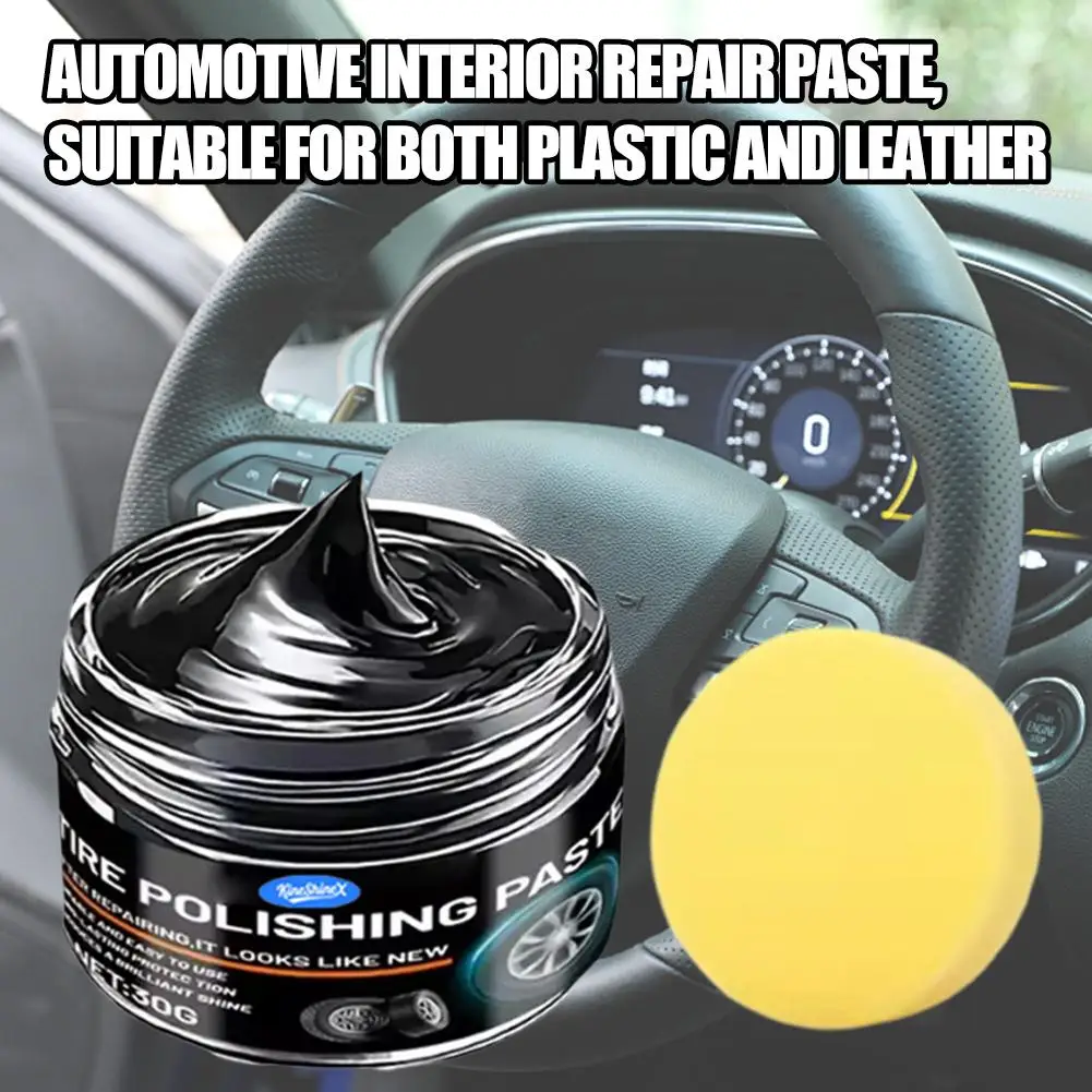 Image of Auto-Innenraum-Restaurierungswachs Glänzende Oberflächen-Reparaturpaste für Kratzer auf Kunststoff und Leder Armaturenbrett-Reparaturpaste