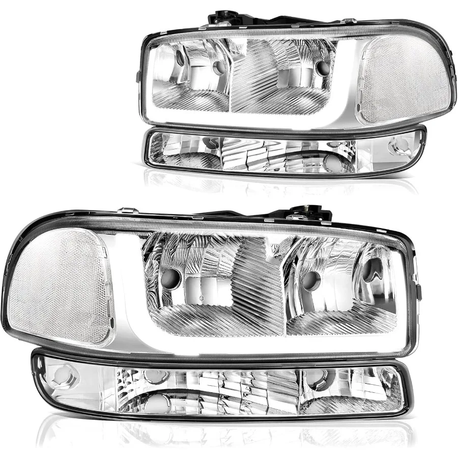 

Светодиодные фары DRL в сборе для 9906 GMC Sierra 1500 2500 0106 Sierra 1500HD 2500HD 3500 07 GMC Sierra 1500 1500HD 2500HD 3500 C