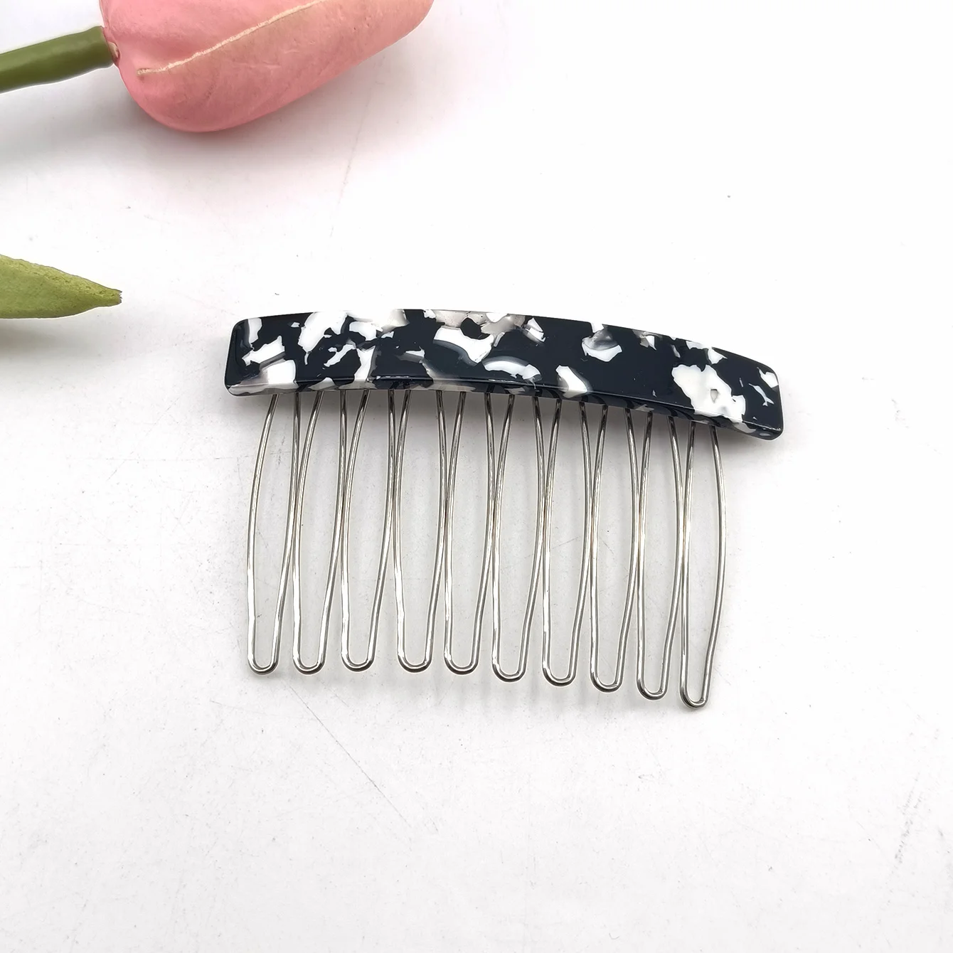1/2 Stück Mittelgroßer 10-Zahn-Haarkamm-Clip für Damen, Haarstyling-Haarnadeln, Kopfschmuck, Schmuck, Pony- und Haarsträhnen-Kamm-Clip, Geschenke – Detail 11