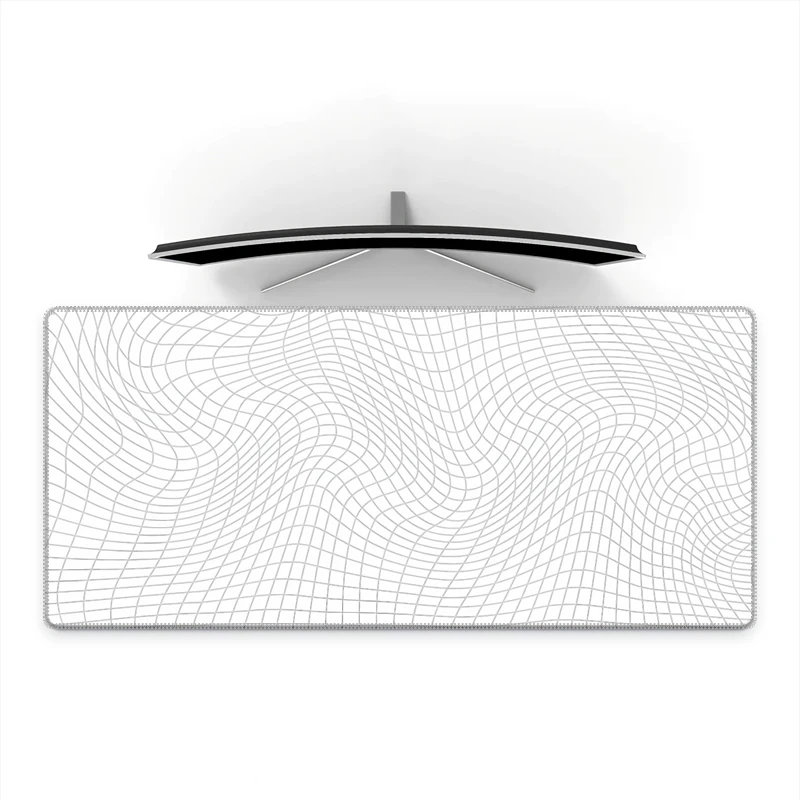 Mausepad Desk Mat Gaming Mat Pad on The Table Office Gamer Accessories Keyboard Mats Grid line wave vision Mouse Pad gamer rug