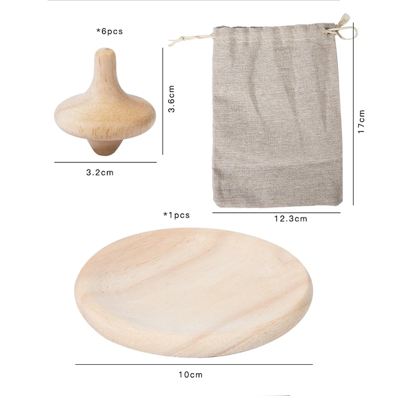 قمم خشبية تنافسية تدور للأطفال ، ألعاب دوارة خشبية يدوية ، الحلي المنزلية التعليمية المبكرة ، هدايا المغازل ديي