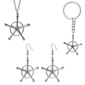 アニメのキャラクターが描かれたブリーチネックレスペンダント,石田uryuuコスプレネックレス,合金チョーカーチェーン,ジュエリーギフト