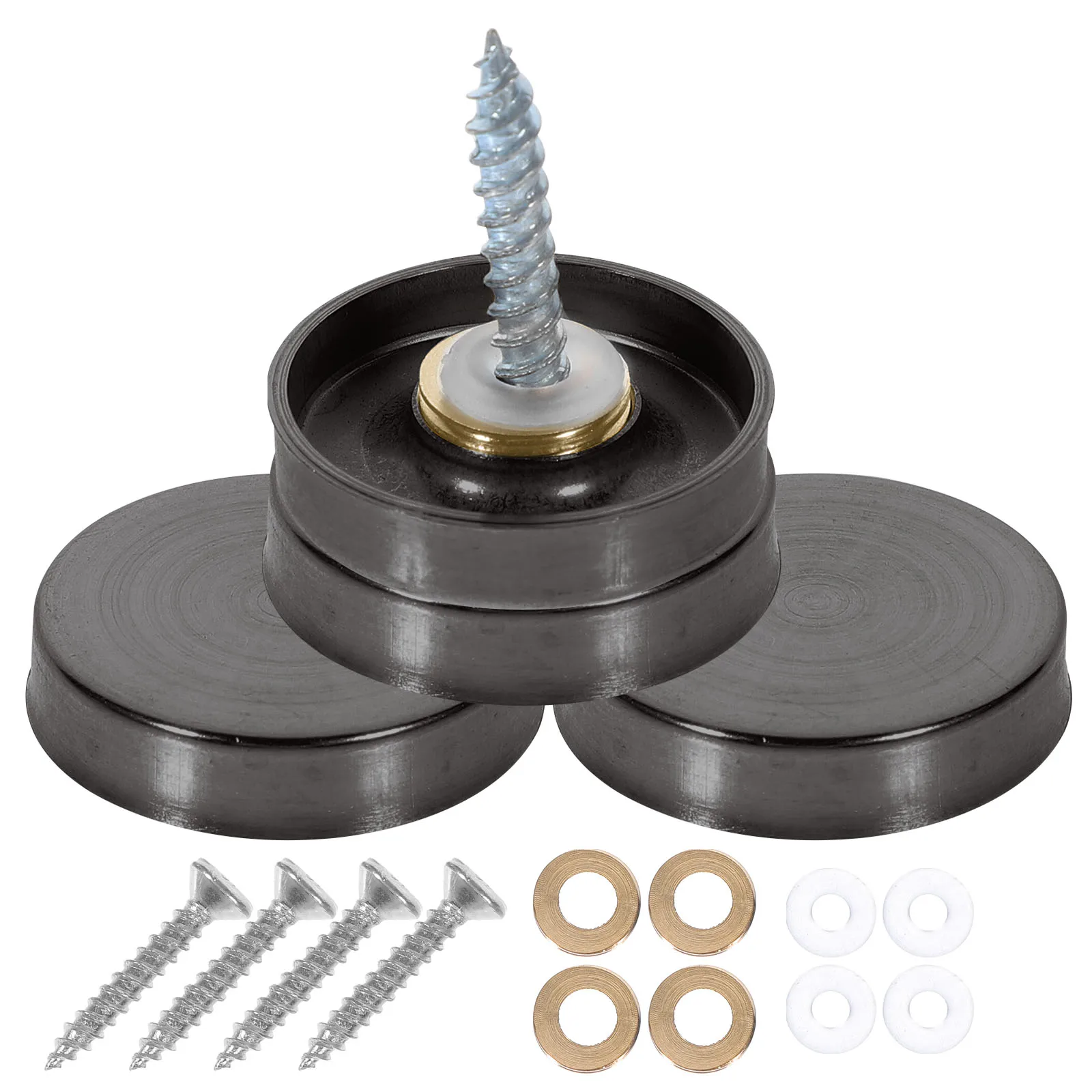 

20Pcs Sign Holder Advertising Nails Stainless Steel Mirror Screws Cap Cover Durable Mounting Decorative Screw Caps