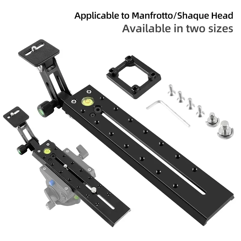 BEXIN Camera Long Telephoto Lens Plate Bracket Hydraulic Head Extension Quick Release Plate for Manfrotto Tripod DSLR Camera