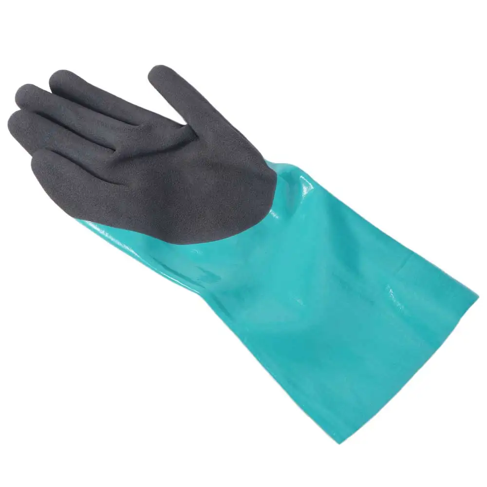 1Pair Reusable Safety Work Gloves Labor Protection Anti Cutting Rubber Cleaning Gloves Waterproof Anti-Skid