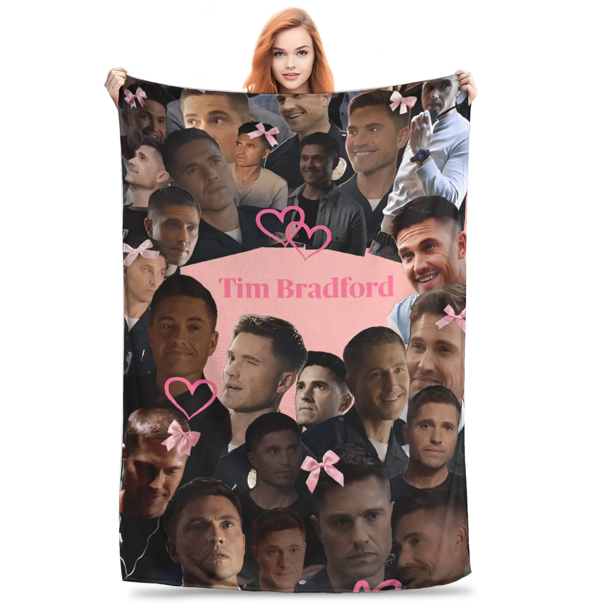 Tim Bradford Tv Series Blanket Quality Warm  Throw Blanket Winter Boy Girl Couch Chair Sofa Bed Street Trend Bedspread