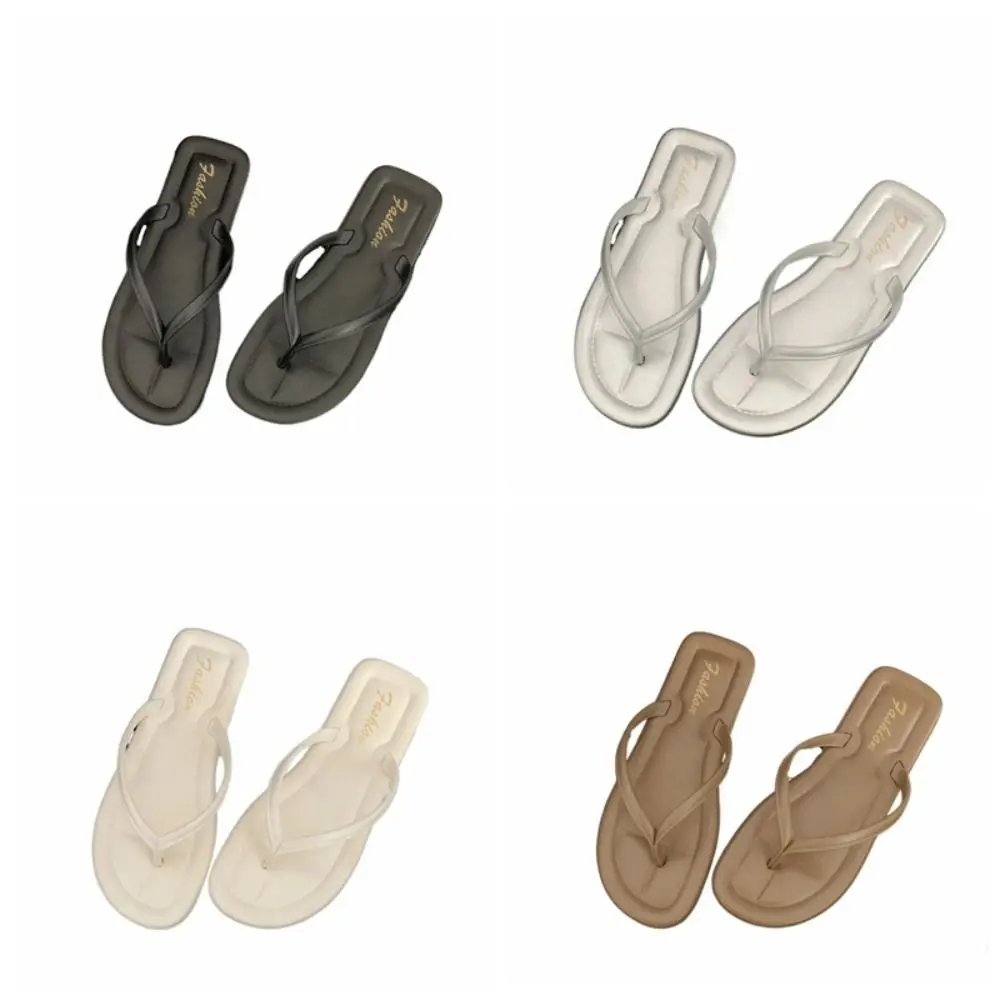 شباشب نسائية يومية مضادة للانزلاق من مادة PVC نعل ناعم للشاطئ شباشب للشاطئ أحذية غير رسمية صنادل صيفية للفتيات #5