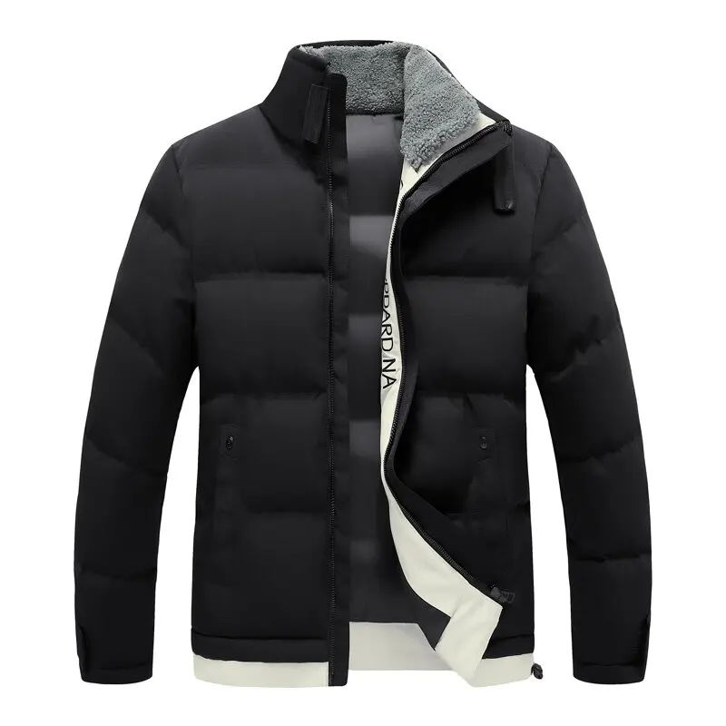 Chaqueta acolchada de algodón para hombre, abrigo grueso y cálido de Color sólido, informal, holgado y cómodo, talla grande, novedad de otoño e invierno, 2024