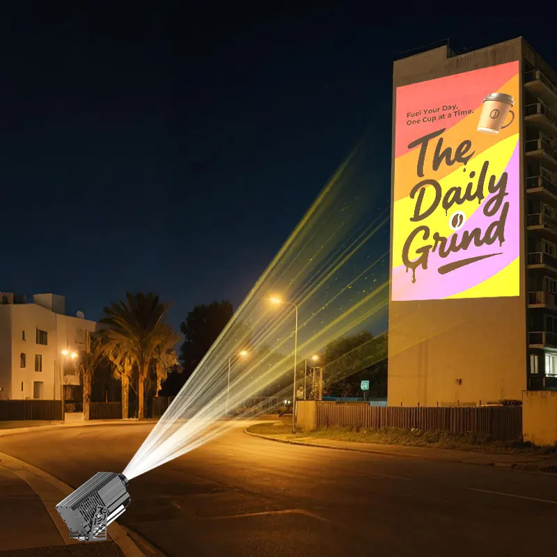 

Настенный логотип, проектор гобо, уличный водонепроницаемый IP67, 200 Вт/300 Вт/600 Вт, мощная проекционная лампа, индивидуальные светодиодные рекламные светильники