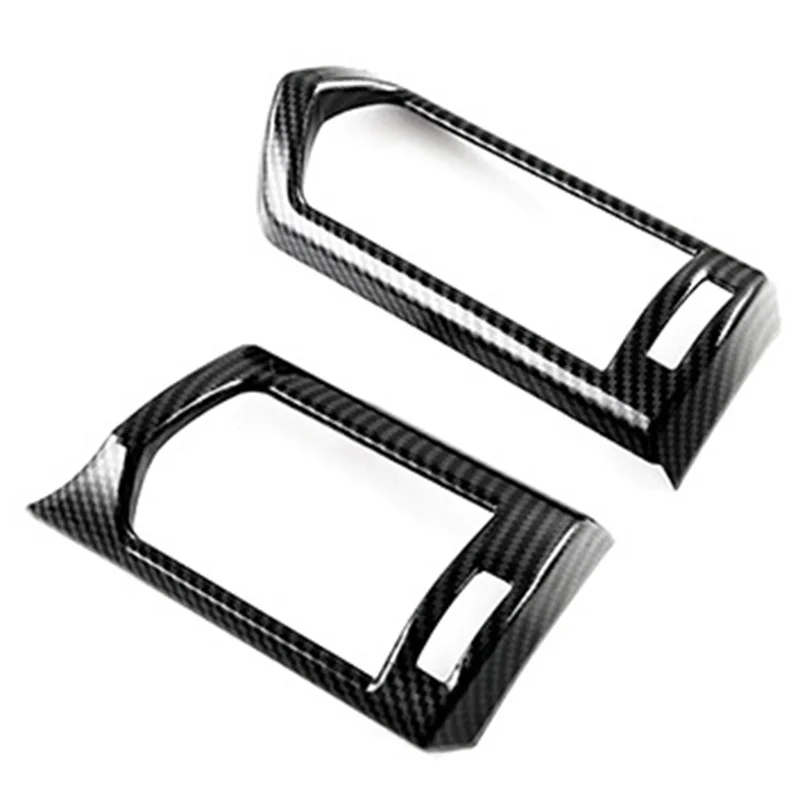 

Carbon Fiber Side Dashboard Air Condition Vent Outlet Cover Trim Frame Sticker For Toyota Land Cruiser 300 LC300 2023+