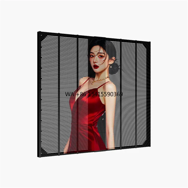 

P2.6-6.25 Customizable Outdoor LED Curtain Display with Front Maintenance LED Grille Display