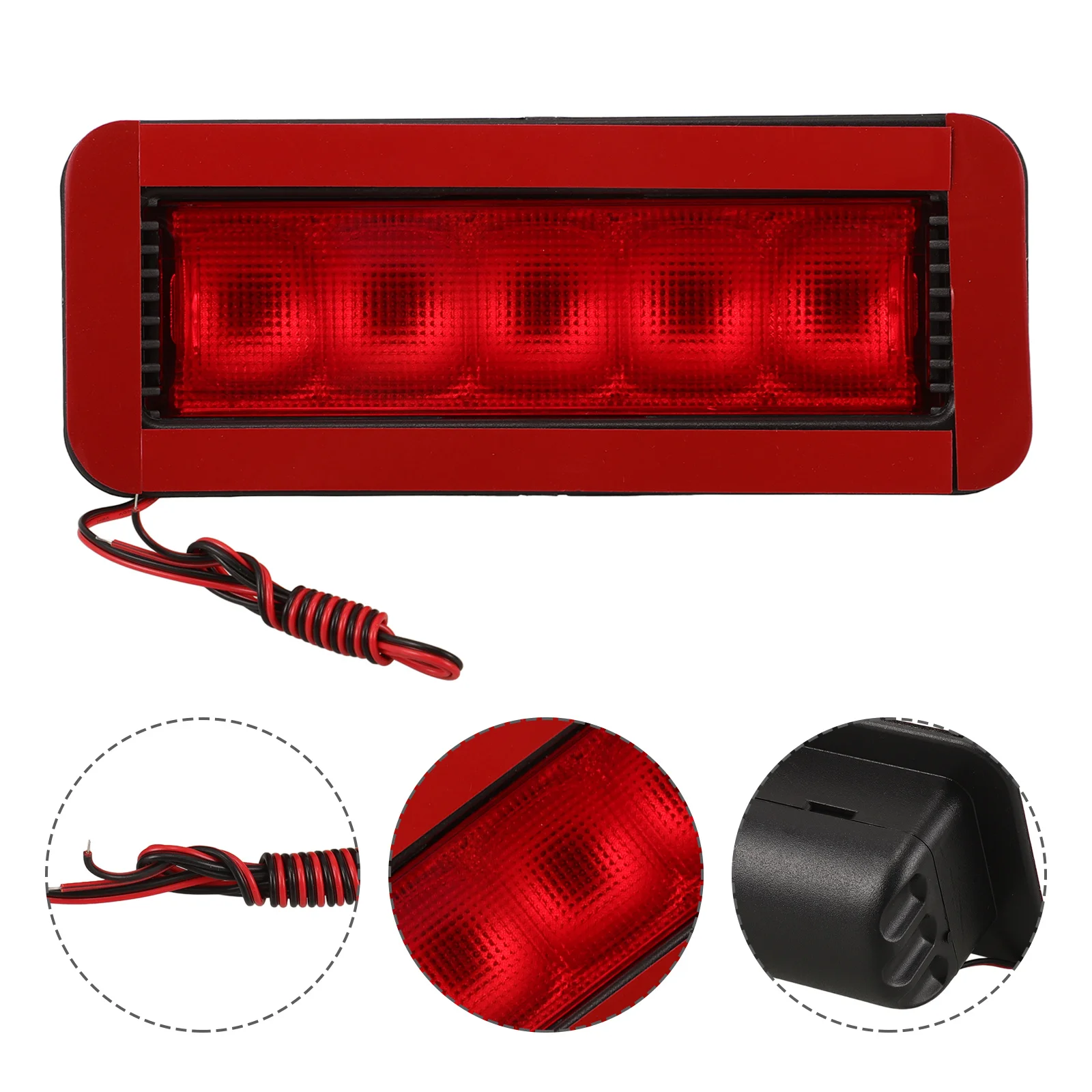 

High Mount Brake Light Assembly Durable LED Rear Tail Brake Light Vehicle Center Lamp Vehicle Tail Lights Indicators Lamp