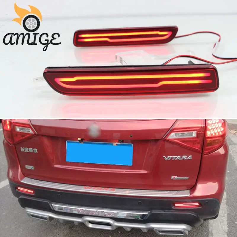 

12V Car LED Rear Signal LightsFor Suzuki SX4 2007 2008 2009 2010 - 2017 Reflector Bumper Lamp Taillights Backup Brake Light