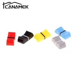 New 10PCS Fader Knob Cap Touch Sensitive Slider Ribbed Mixer Desk Switch Knob Cap
