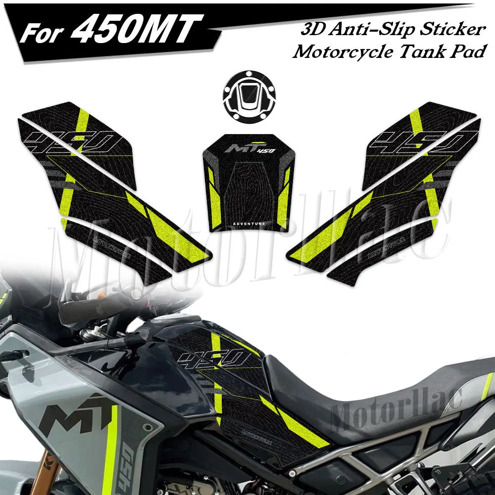 Motorcycle Side Tank Pad Anti-Slip Sticker Gas Knee Grip Protector Decal Accessories Waterproof For 450MT 450 MT