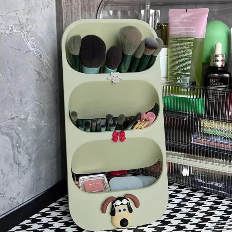 

Makeup Tools Storage Cartridge, Multilayer Desktop Organizer, Brow Pen Eye Shadow Holder, Cosmetics Brush Pot，Beauty Organizer