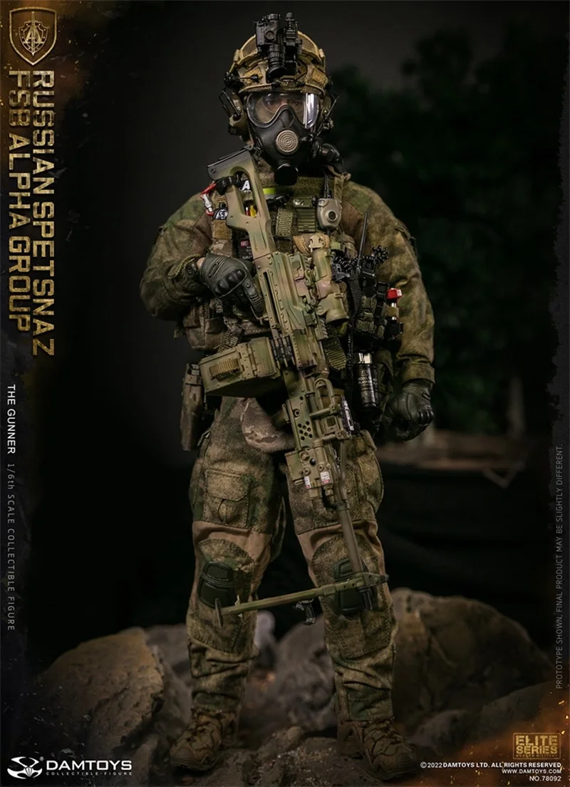 

DAMTOYS DAM 78092 1/6 Male Russian Spetsnaz FSB Alpha Group Model Toy Full Set 12'' Action Figure In Stock For Fans Collection