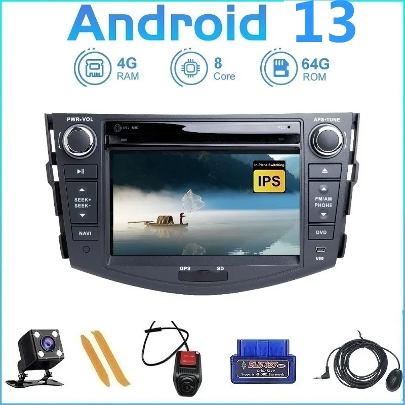 ZLTOOPAI Android 13 For Toyota RAV4 2006-2012 Car Multimedia Player GPS Navigation DVD Auto Radio Stereo Head Unit SWC IPS 3G/4G