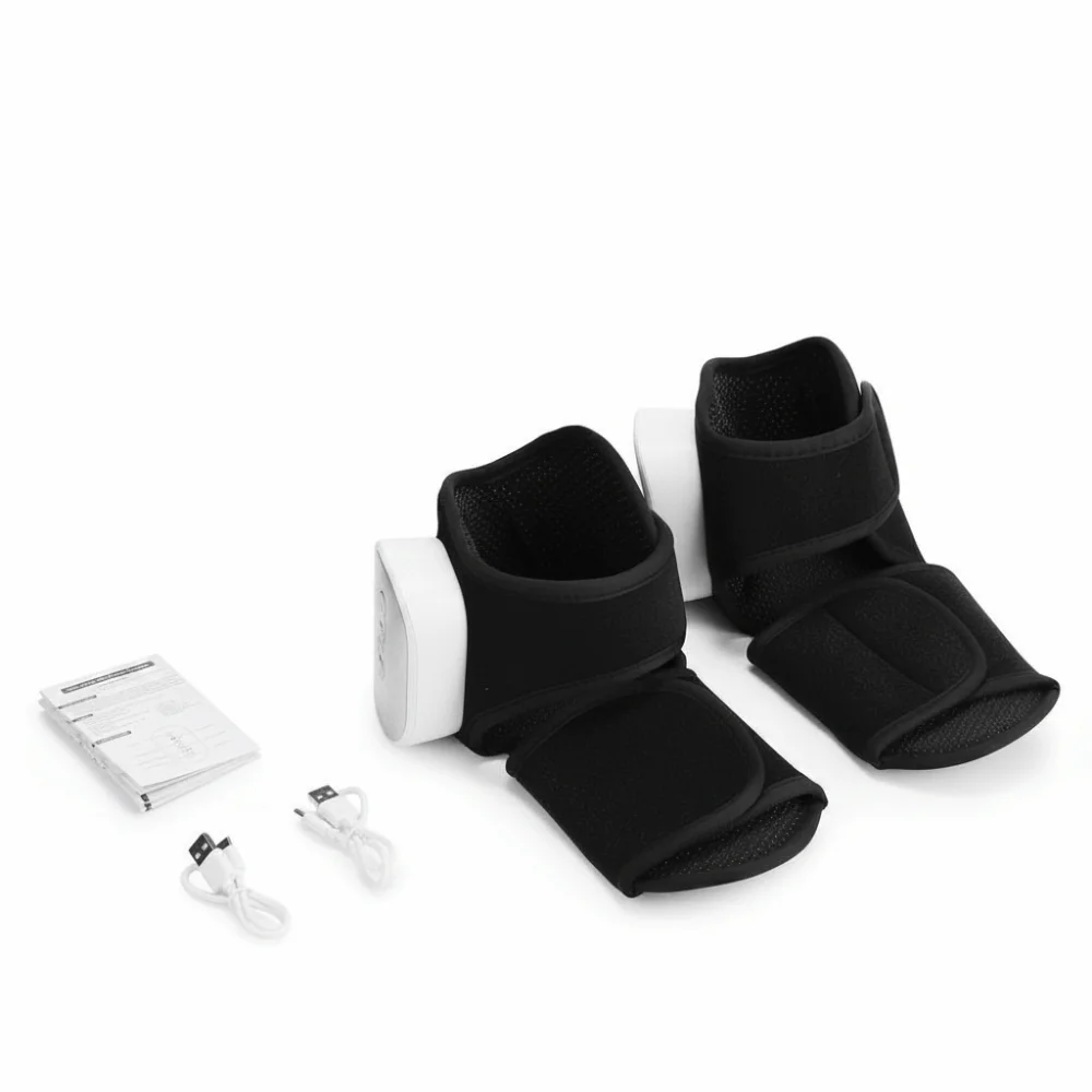 Fasciitis Air Bag Compression Foot Massager 3 Modes 4 Levels Ankle Massager Dual Air Bags 3000mAh Rechargeable Massager Relief