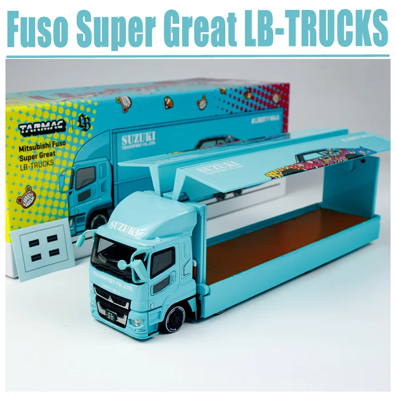 

Tarmac Works 1/64 Mitsubishi Fuso Super Great LB-TRUCKS Alloy Toy Motor Vehicle Diecast Metal Model Gifts
