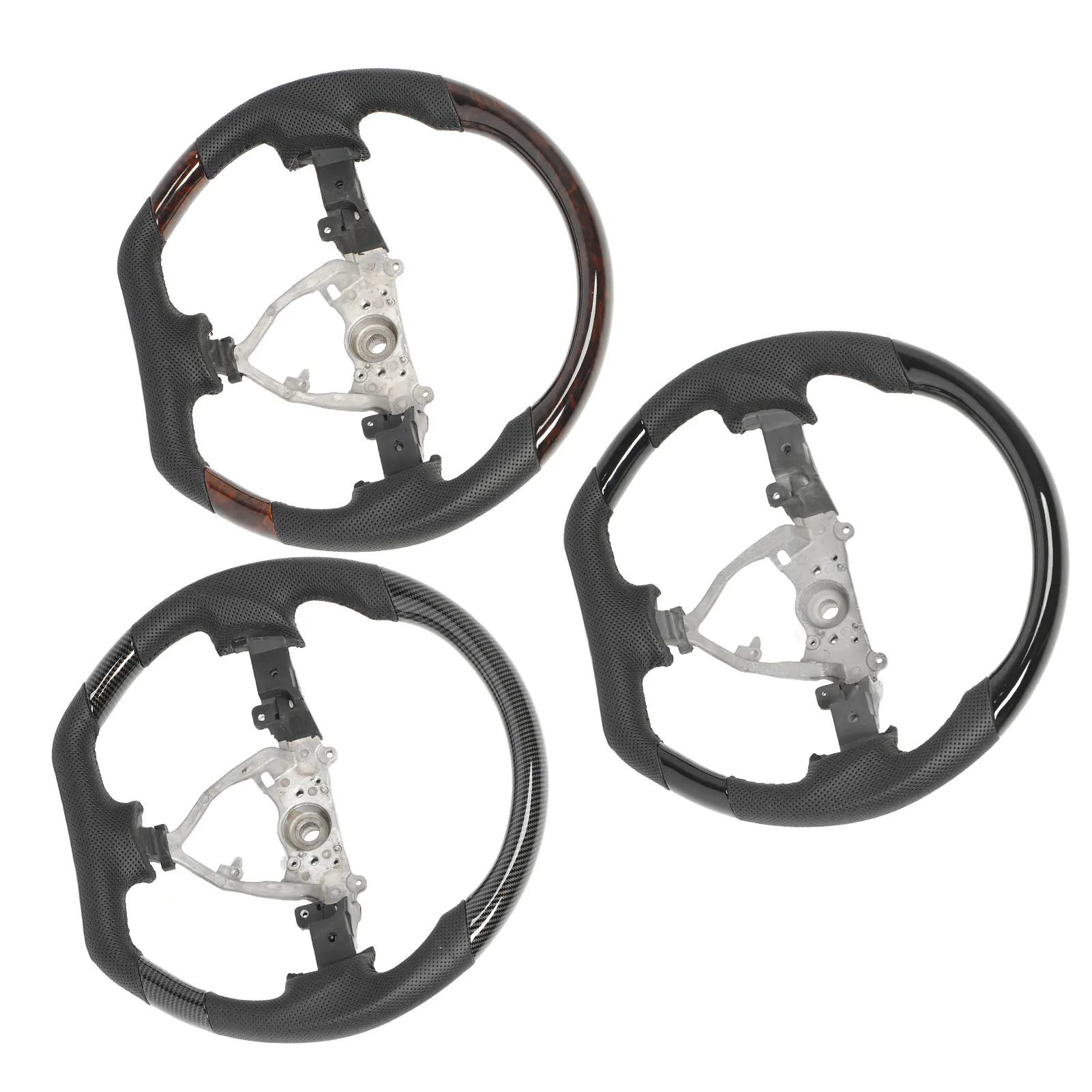 Auto Hydro‑Dip Steering Wheel Scratch Resistant Stylish Flat Bottom Steering Wheel Comfortable for FJ Cruiser 2007 To 2017