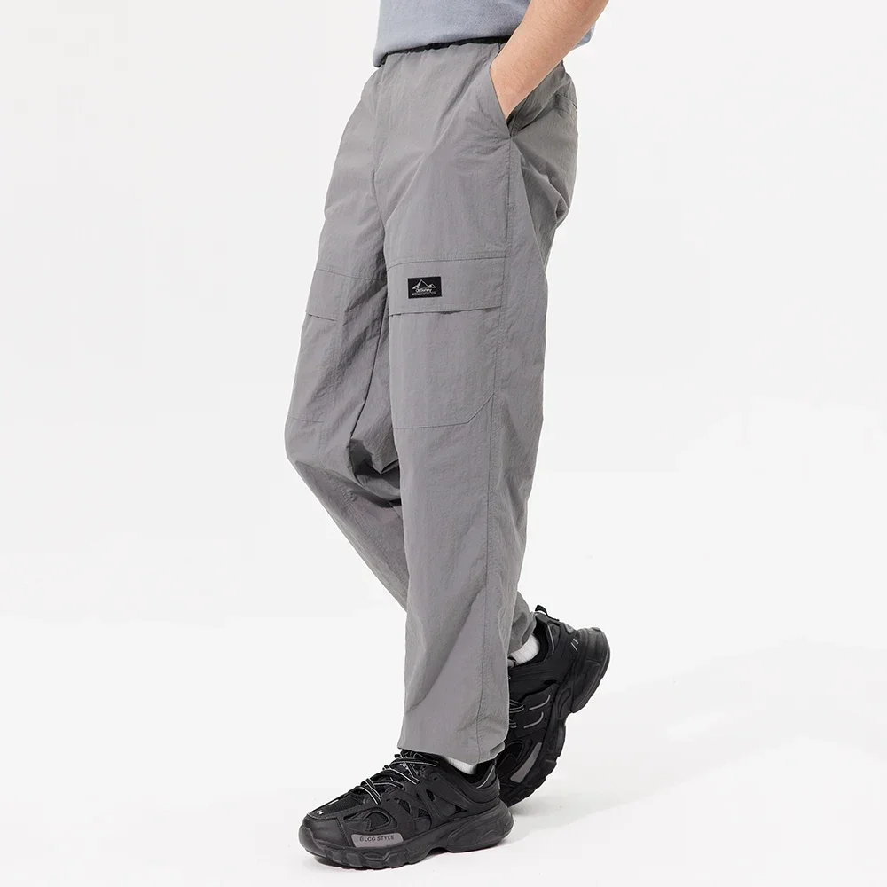 OhSunny Sunscreen Cargo Pants Men Spring and Summer Cool Feeling Waterproof Trousers Anti-UV UPF50+ Casual Outdoor Feet Overalls