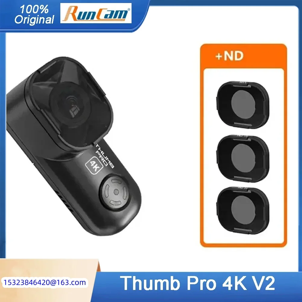 RunCam Thumb Pro 4K V2 New Version Bigger FOV HD Camera 16g Bulit-in Gyro Filter FPV Camera Wide Angle For FPV Racing Drone