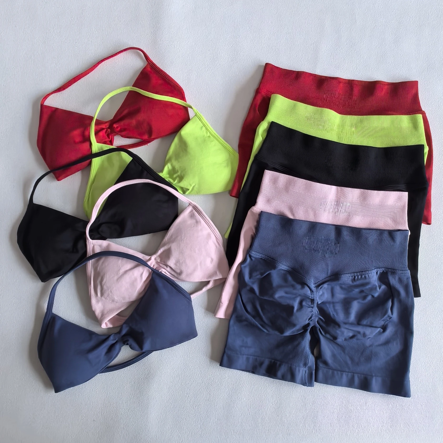 Women Impact Gym Set Solid Sports Bra High Waist Leggings Breathable Stretchy Soft Comfy 2Pcs Yoga Workout Sports Outfit