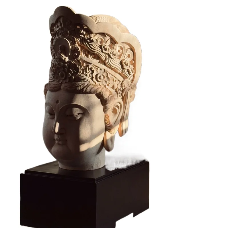 Buddha wood carving cultural and play collection handicrafts ornament decoration gift