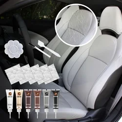 20Ml Lederen Afwerking Auto Lederen Reparatie Gel Autostoel Lederen Complementaire Renovatie Crème Verf Voor Auto Onderhoud Pasta