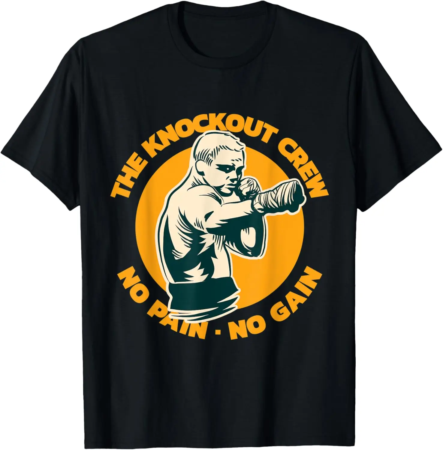 

The Knockout Crew, No Pain, No Gain, Fighter, Boxer, Футболка MMA