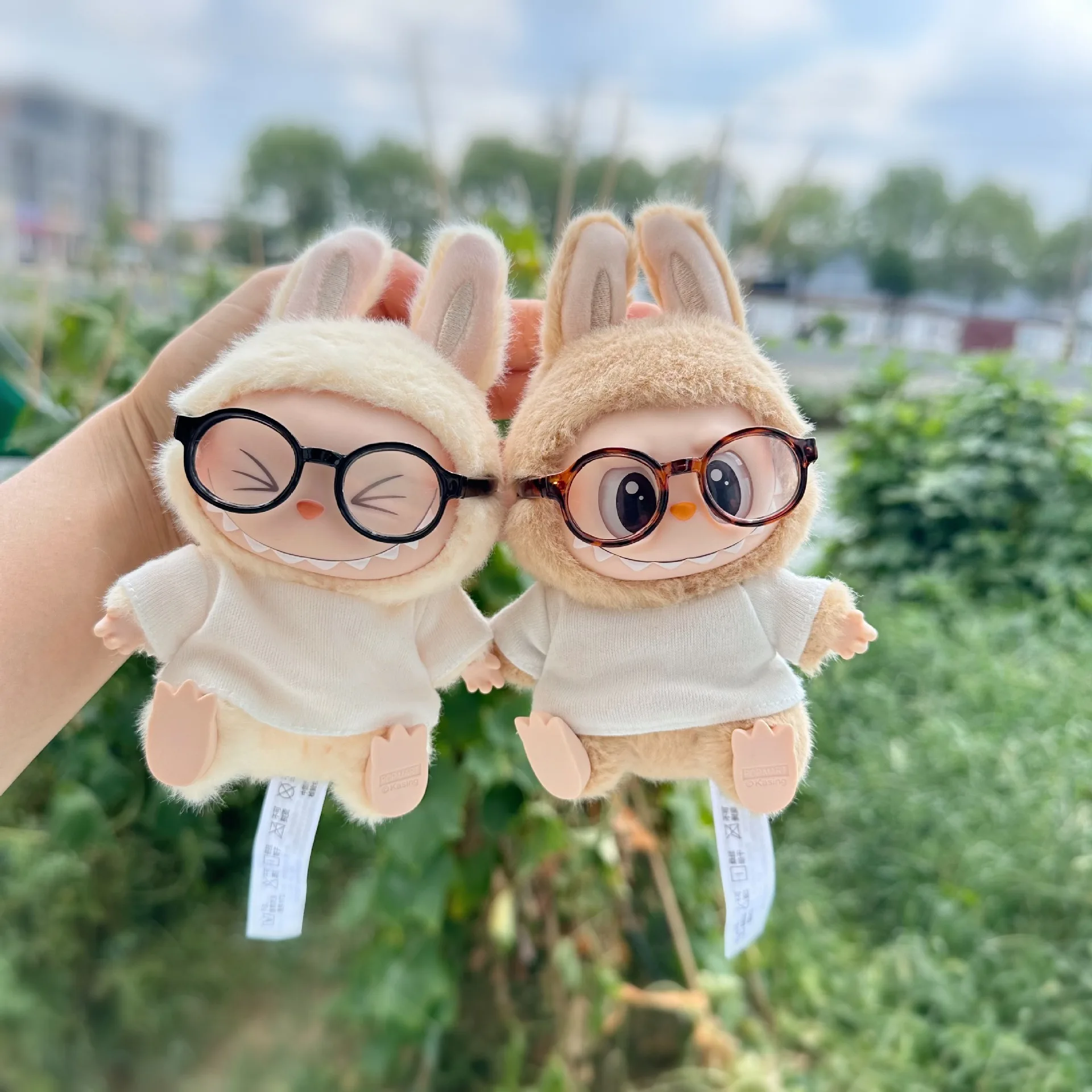 【Only glasses】For 15cm mini Labubu Accessories outfit Multiple styles of glasses Well matched various clothes Doll Accessory