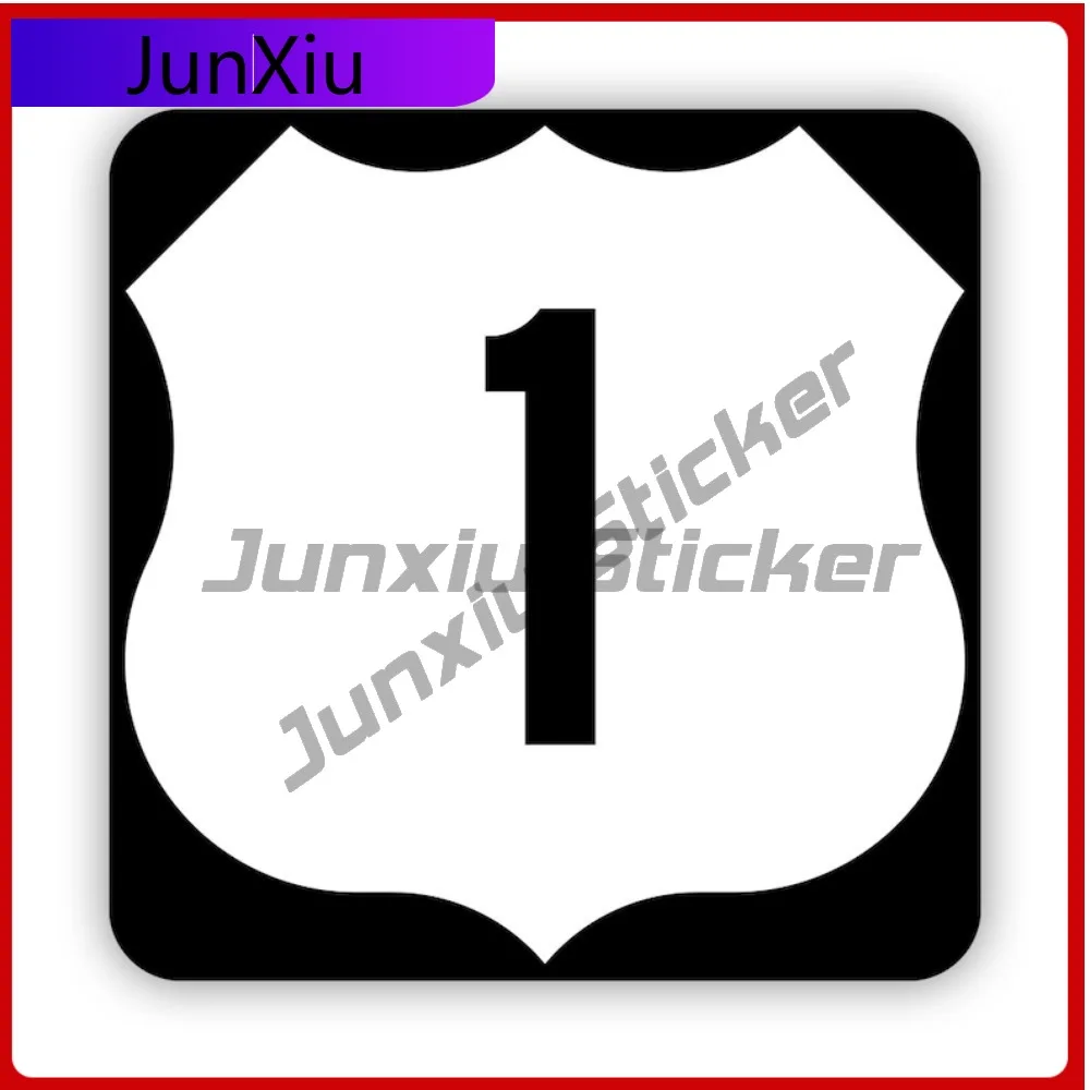 

Overseas Highway 1 Highway Shield Sticker Creative Decals Us Sign Florida Keys Key West Funny Style SUV Use Waterproof Vinyl