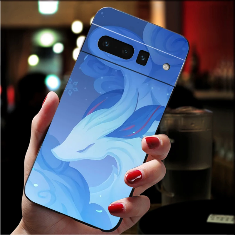 

Phone Case For Google Pixel 10 9 Pro XL 9A 8 7 6 Pro Pixel 8A 7A 6A Pixel 8 7 6 5 Genshin Impact Namecard
