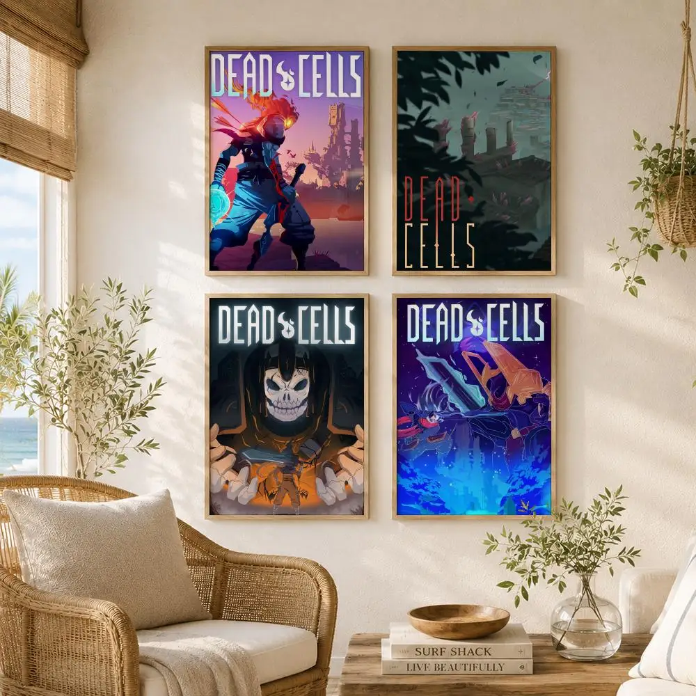 Roguelike Game D-Dead Cells Poster Versatile HD Waterproof Wall Art Self-Adhesive Decor for Any Space Ideal Gift